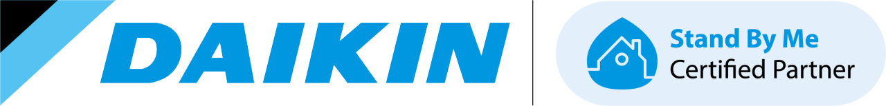 Logoul programului pentru parteneri certificați Daikin Stand By Me